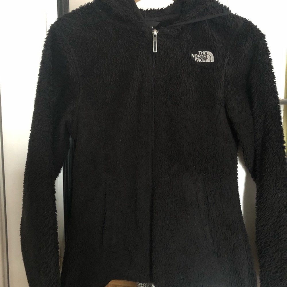 North Face Black Zip Hoodie